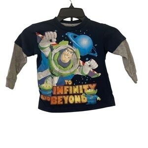 Toy Story Buzz Lightyear to infinity and beyond long sleeved tee size 4T